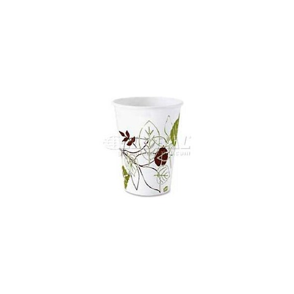Dixie Dixie Hot Paper Cups, 10 Oz., 50/Pack, White/Nature Design